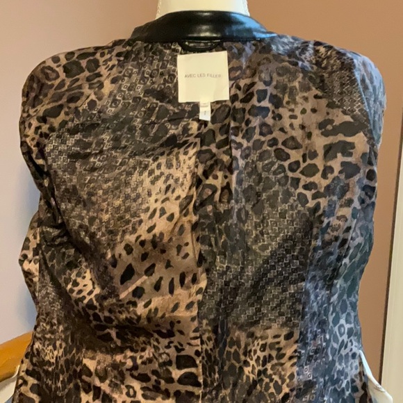 Avec les filles faux leather jacket M NWTs - Picture 8 of 9